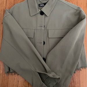 Zara Cropped Overshirt